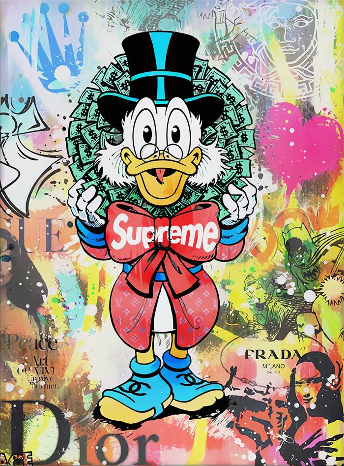 Uncle Scrooge - Fashion show canvas