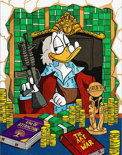 Uncle Scrooge - Scarface canvas