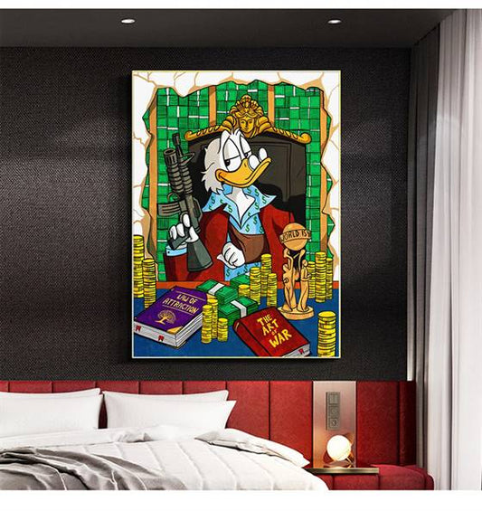 Uncle Scrooge - Scarface canvas
