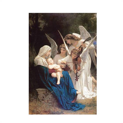 William-Adolphe Bouguereau - Song of the Angels canvas