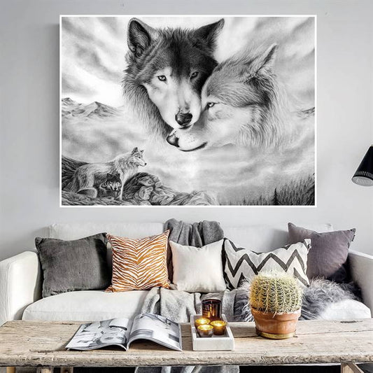 Wolf pack canvas