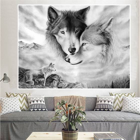 Wolf pack canvas