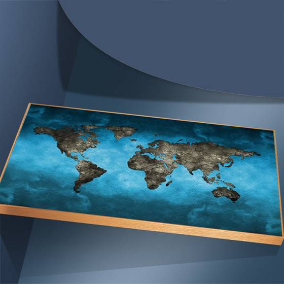 World map canvas