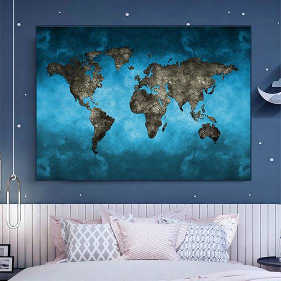 World map canvas