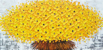 Yellow bouquet canvas